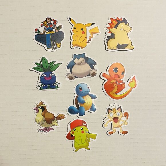50 Pcs Pokemon Sticker Decals Great Giveaway Items For Streaming Shows - Picture 4 of 5